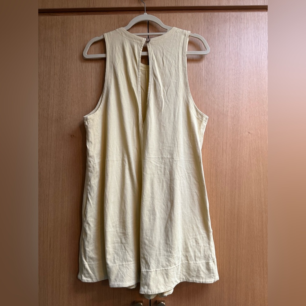 FREE PEOPLE Elliot romper size M in light yellow - Picture 9 of 10